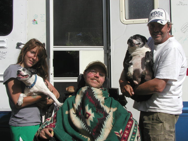 Dani, Matt and Ron (plus the two dogs)