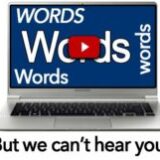 Showing just words in videos?